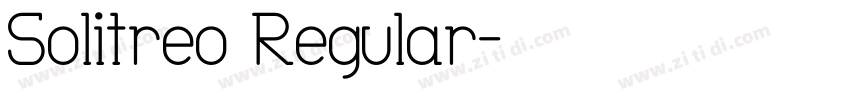 Solitreo Regular字体转换